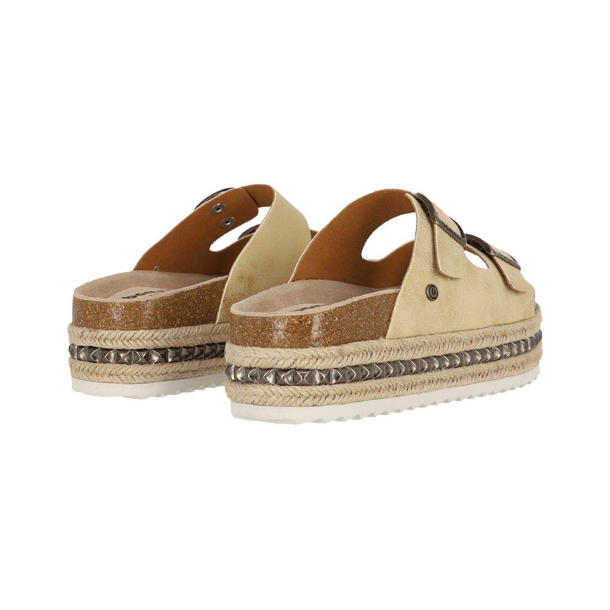 Sandalia Bamers Kend Yute High Studs Mujer Dorado-3