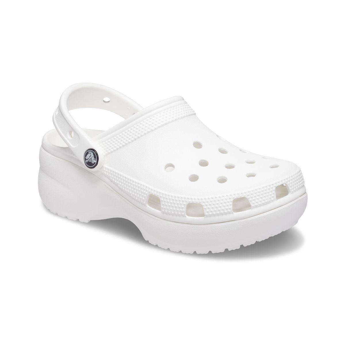 Zueco Crocs Classic Platform Mujer White-0
