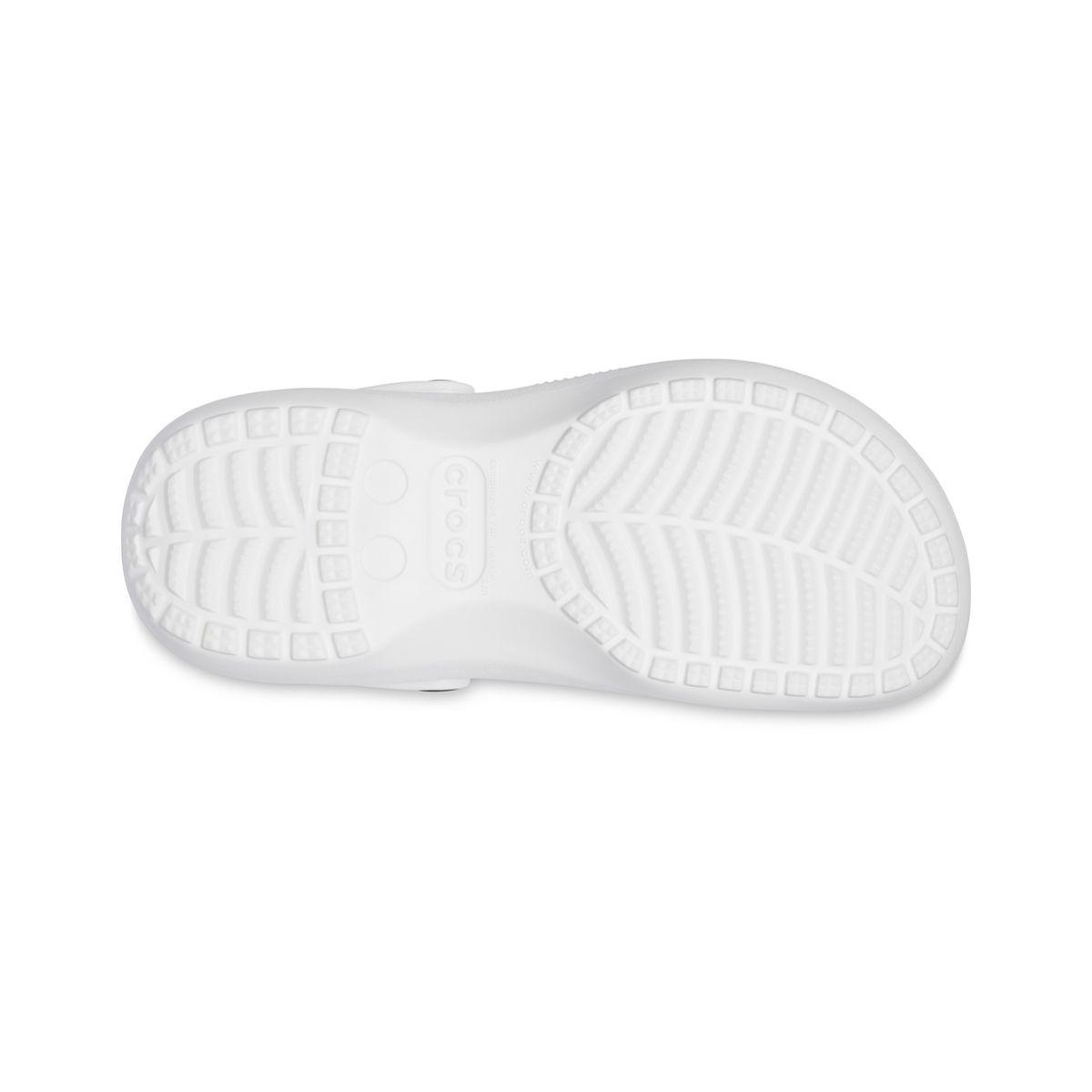 Zueco Crocs Classic Platform Mujer White-3