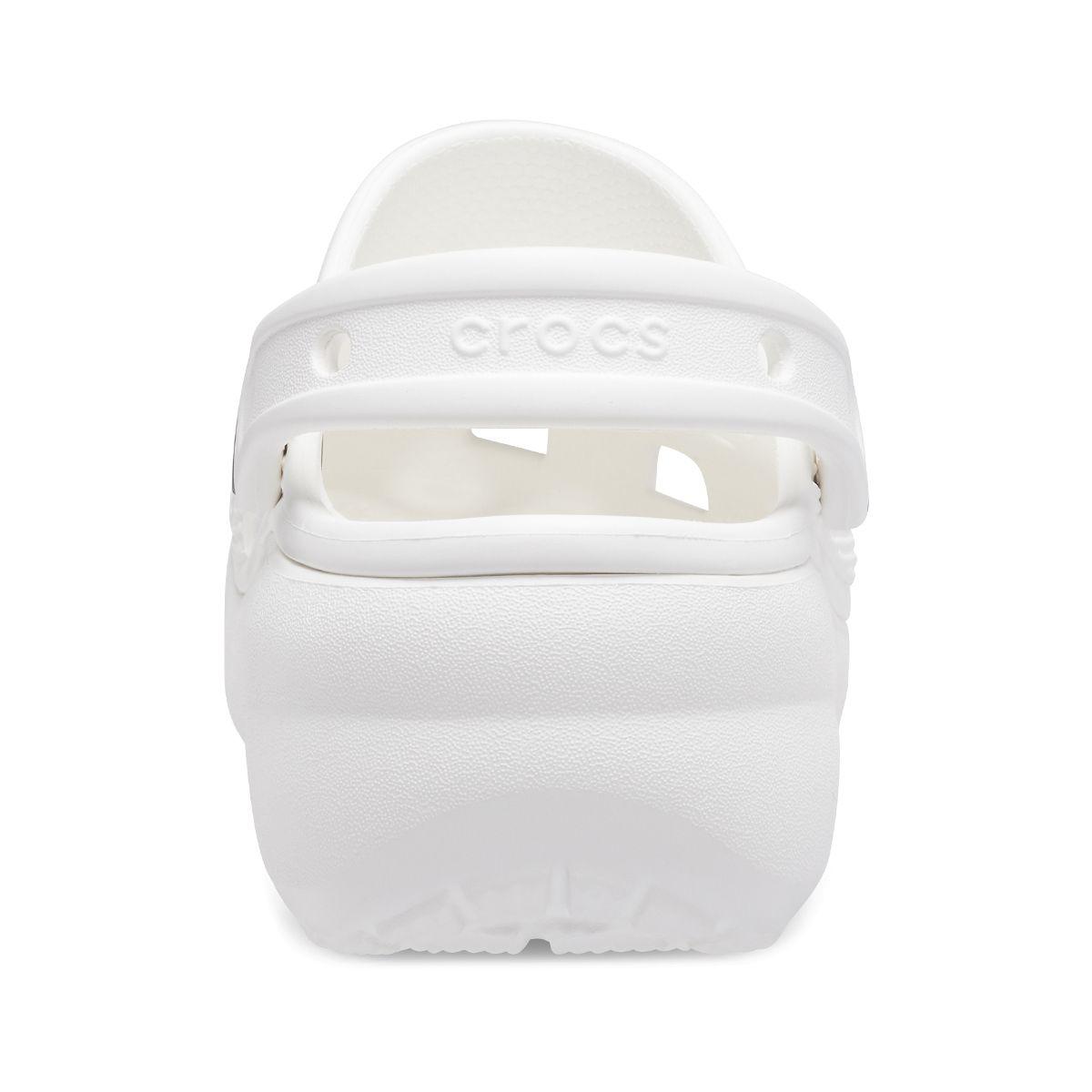 Zueco Crocs Classic Platform Mujer White-4