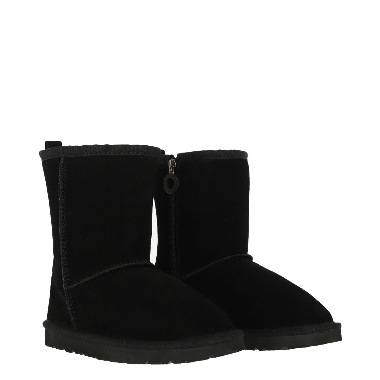 Bota Bamers Blast Zip Leather Niños Unisex Negro-3