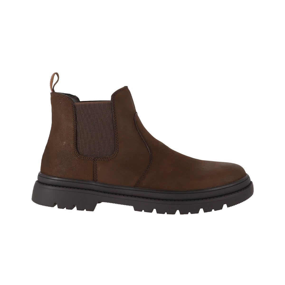 Botas Hombre Cuero Chelsea Café Bamers-0