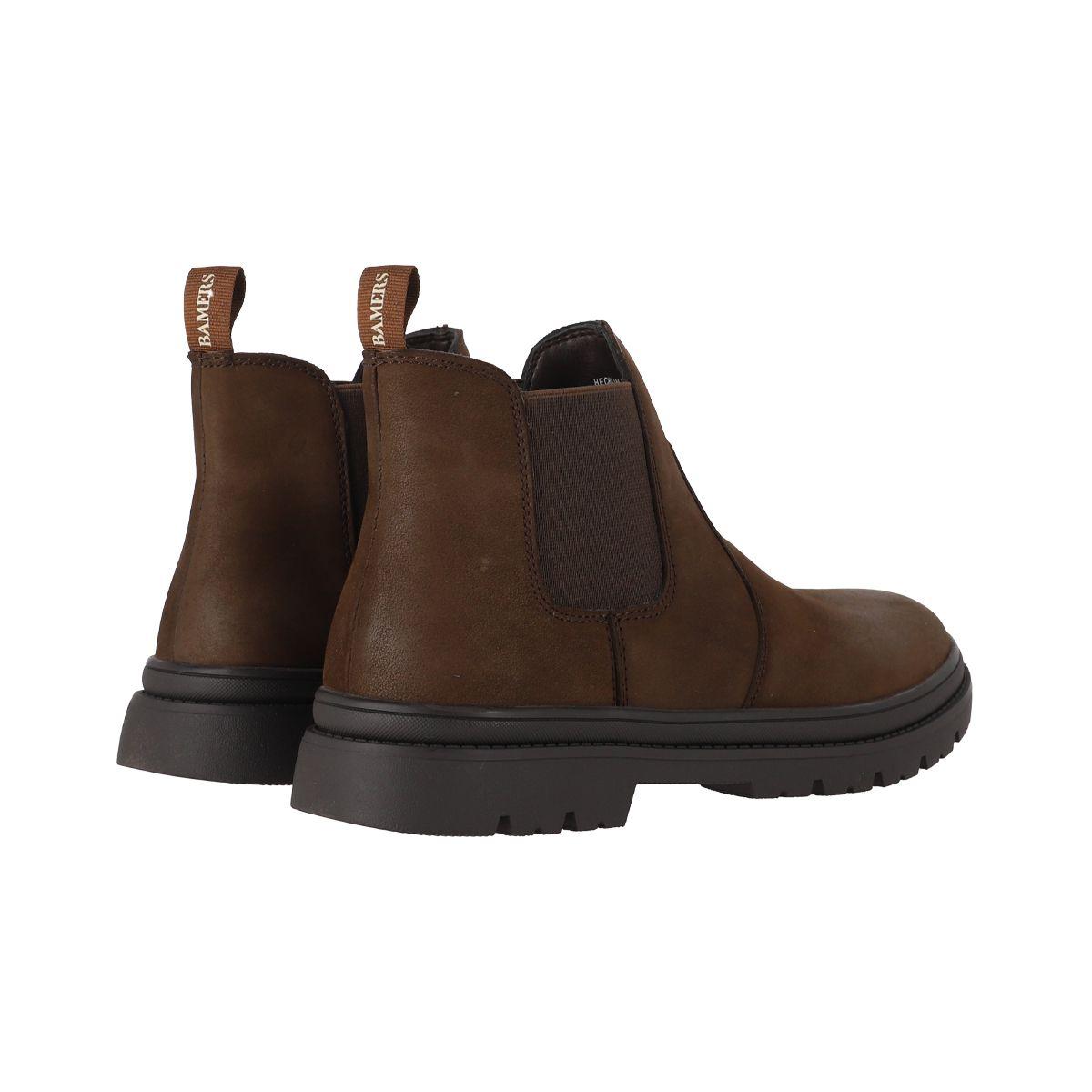 Botas Hombre Cuero Chelsea Café Bamers-5