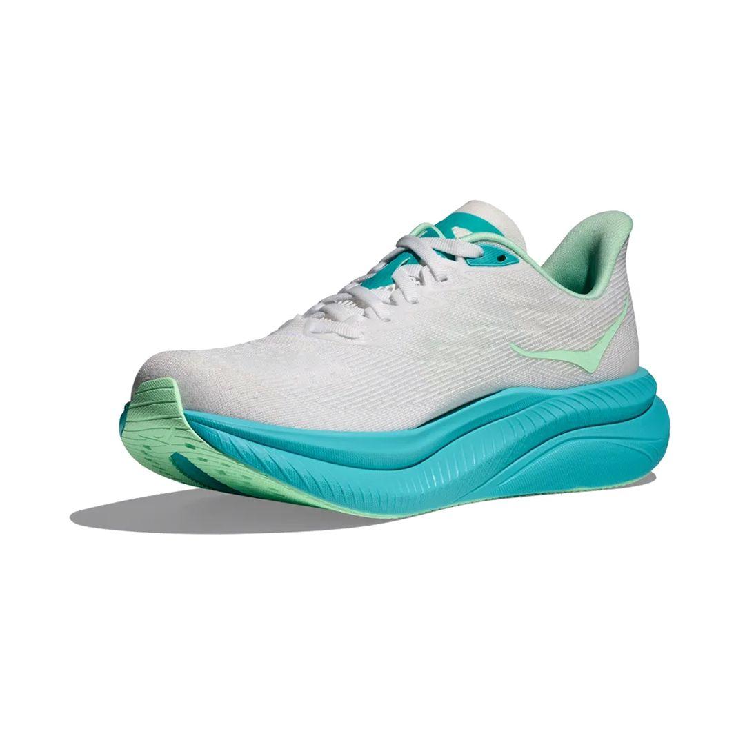 Zapatillas Mujer Running Hoka Mach 6 White/Cielo Blue-2