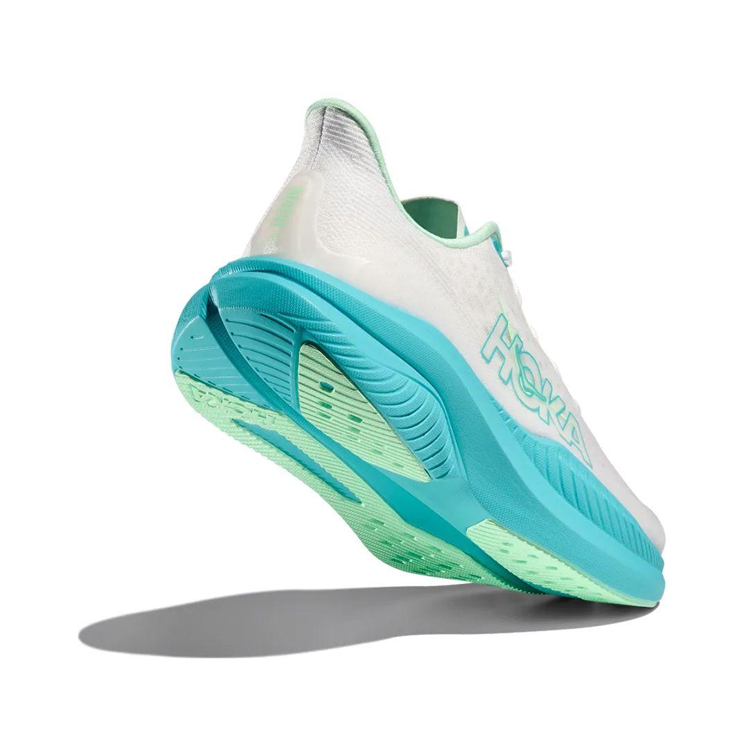 Zapatillas Mujer Running Hoka Mach 6 White/Cielo Blue-3