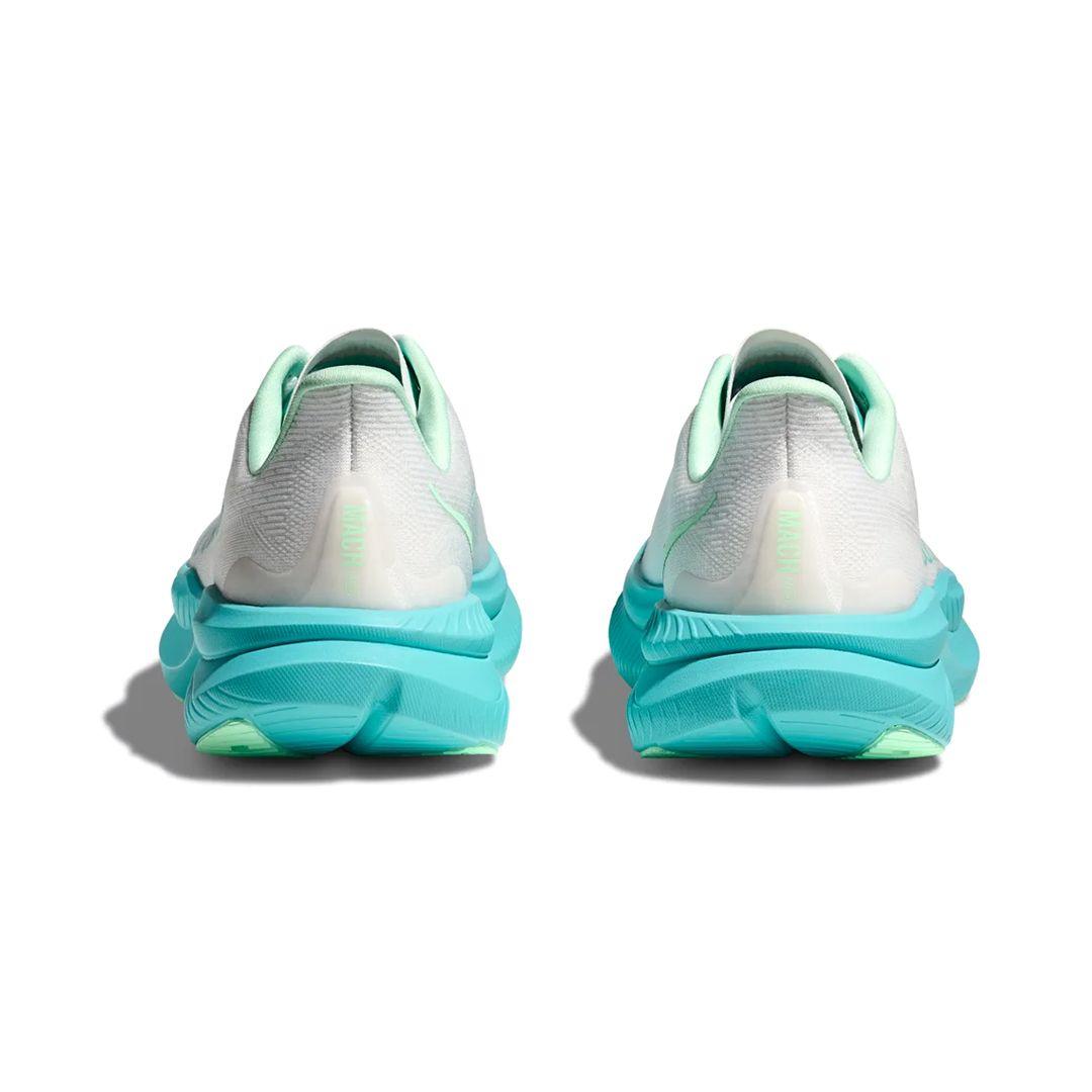 Zapatillas Mujer Running Hoka Mach 6 White/Cielo Blue-4