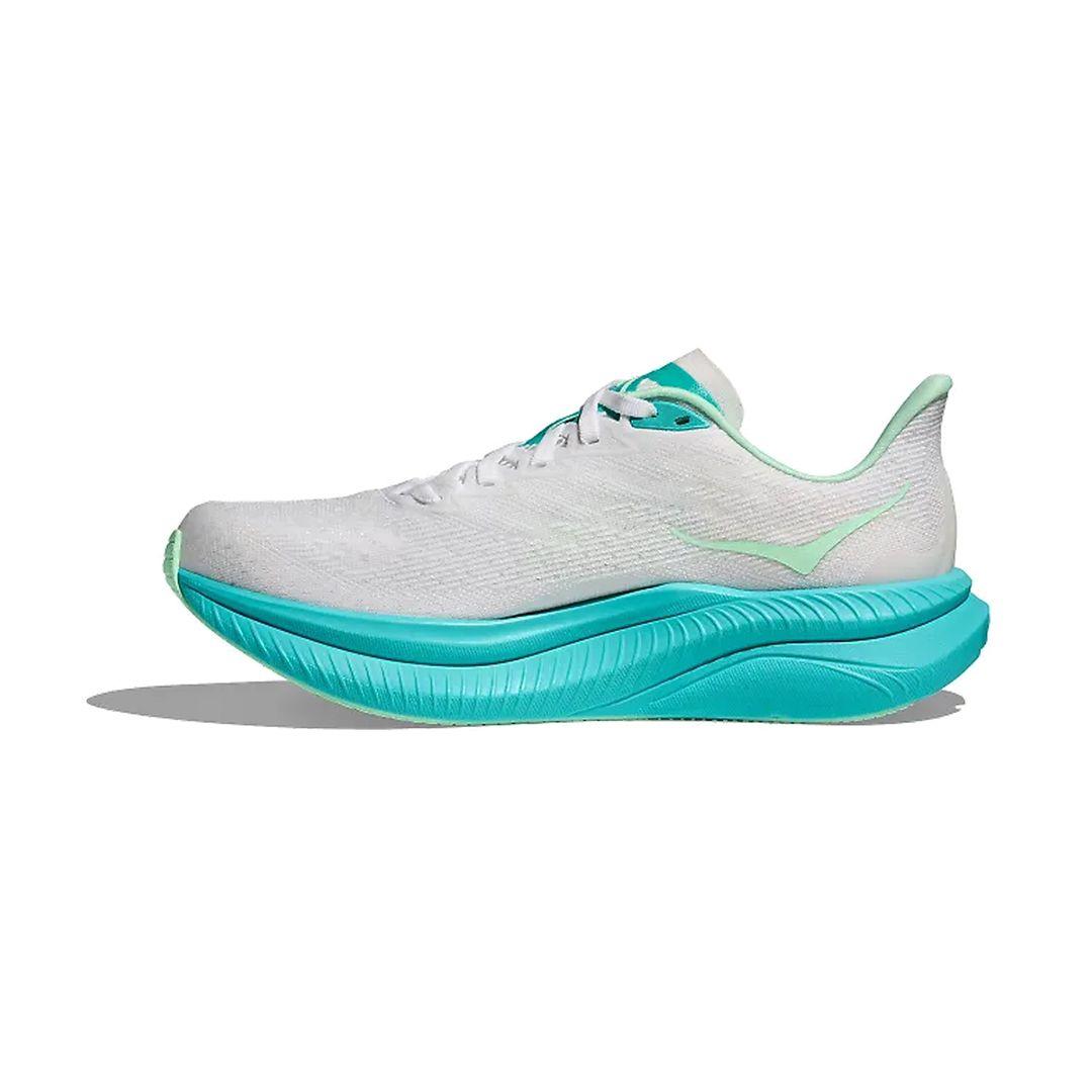 Zapatillas Mujer Running Hoka Mach 6 White/Cielo Blue-7