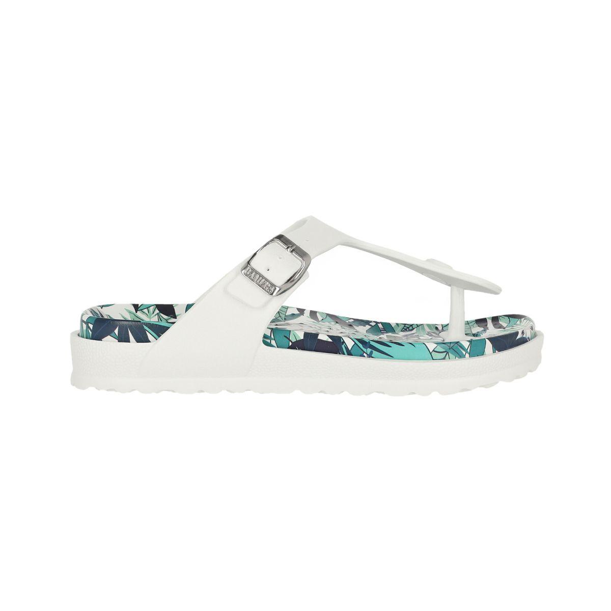Sandalia Bamers New Capri Vegan Mujer Blanco-0