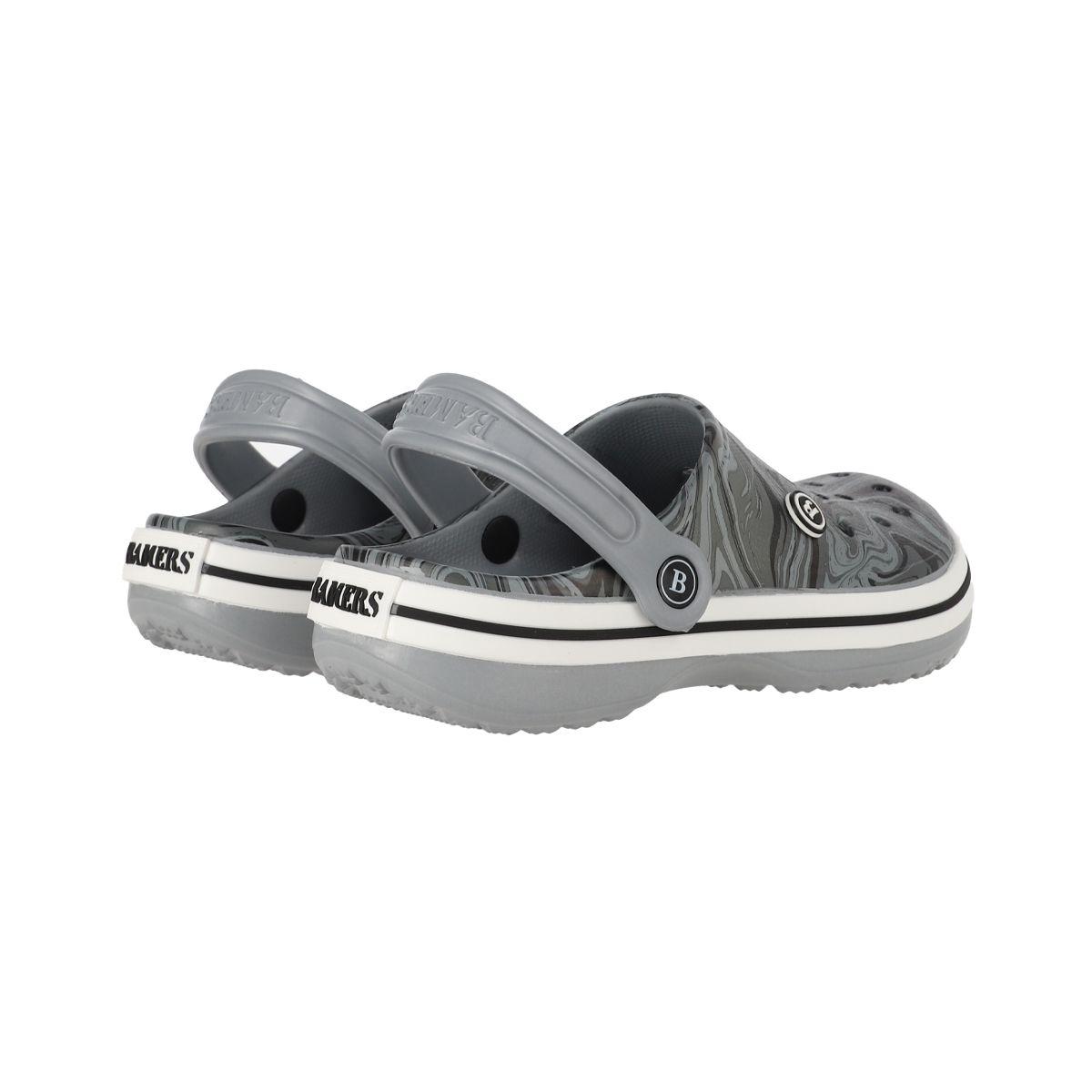 Zuecos Niños Airline Gris Print Bamers-5