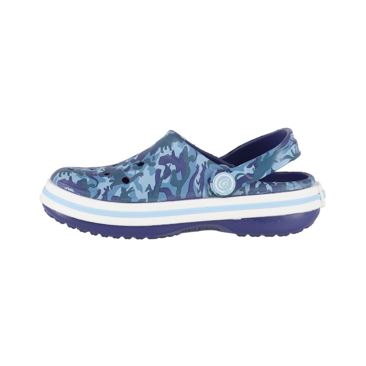 Zuecos Niños Airline Bamers Estampado Azul-1