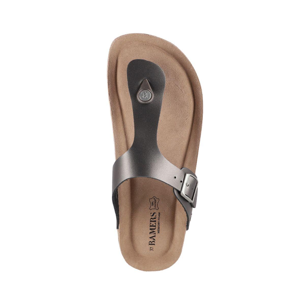 Sandalias Plataforma Mujer Bamers Kend Gris Metalizado-2