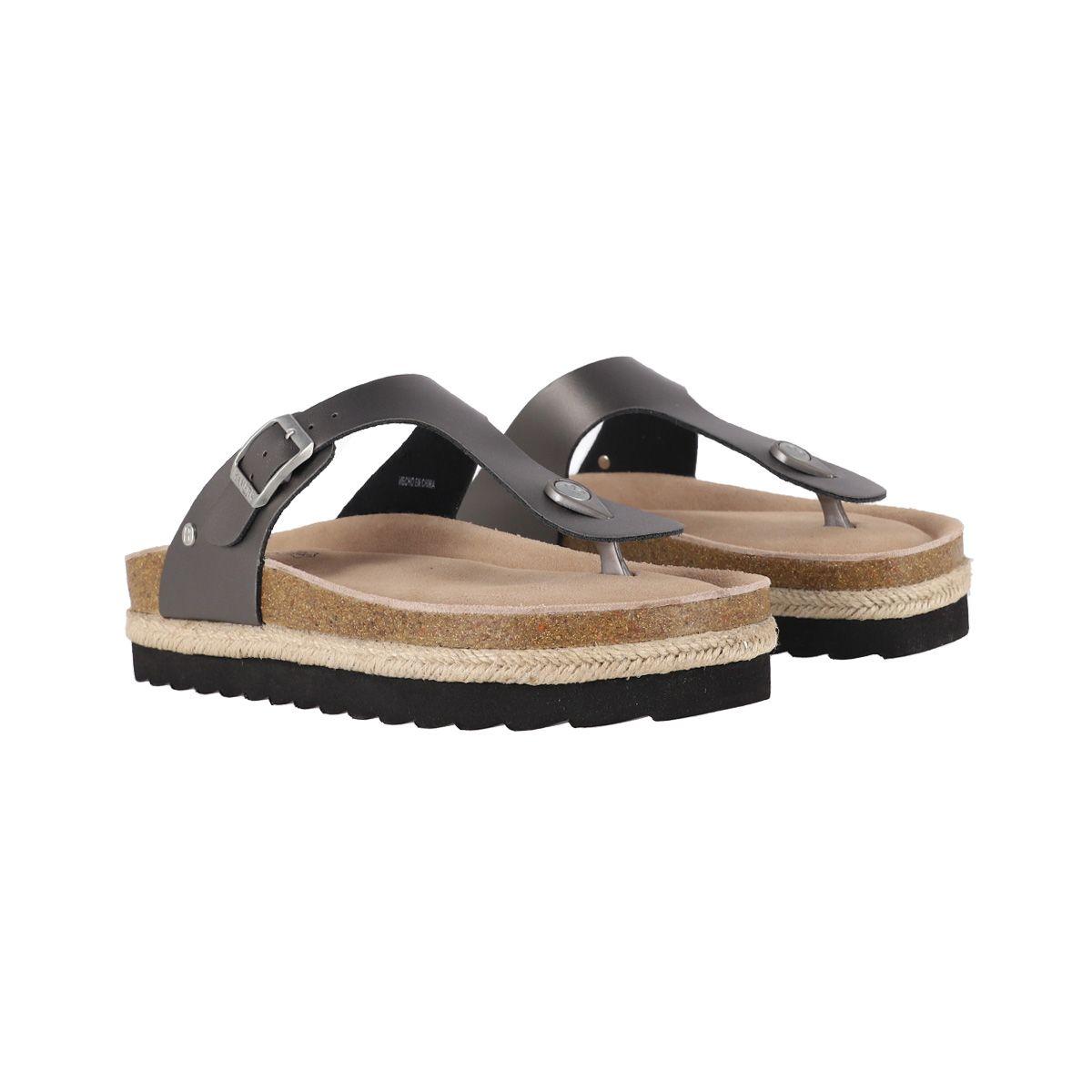 Sandalias Plataforma Mujer Bamers Kend Gris Metalizado-4