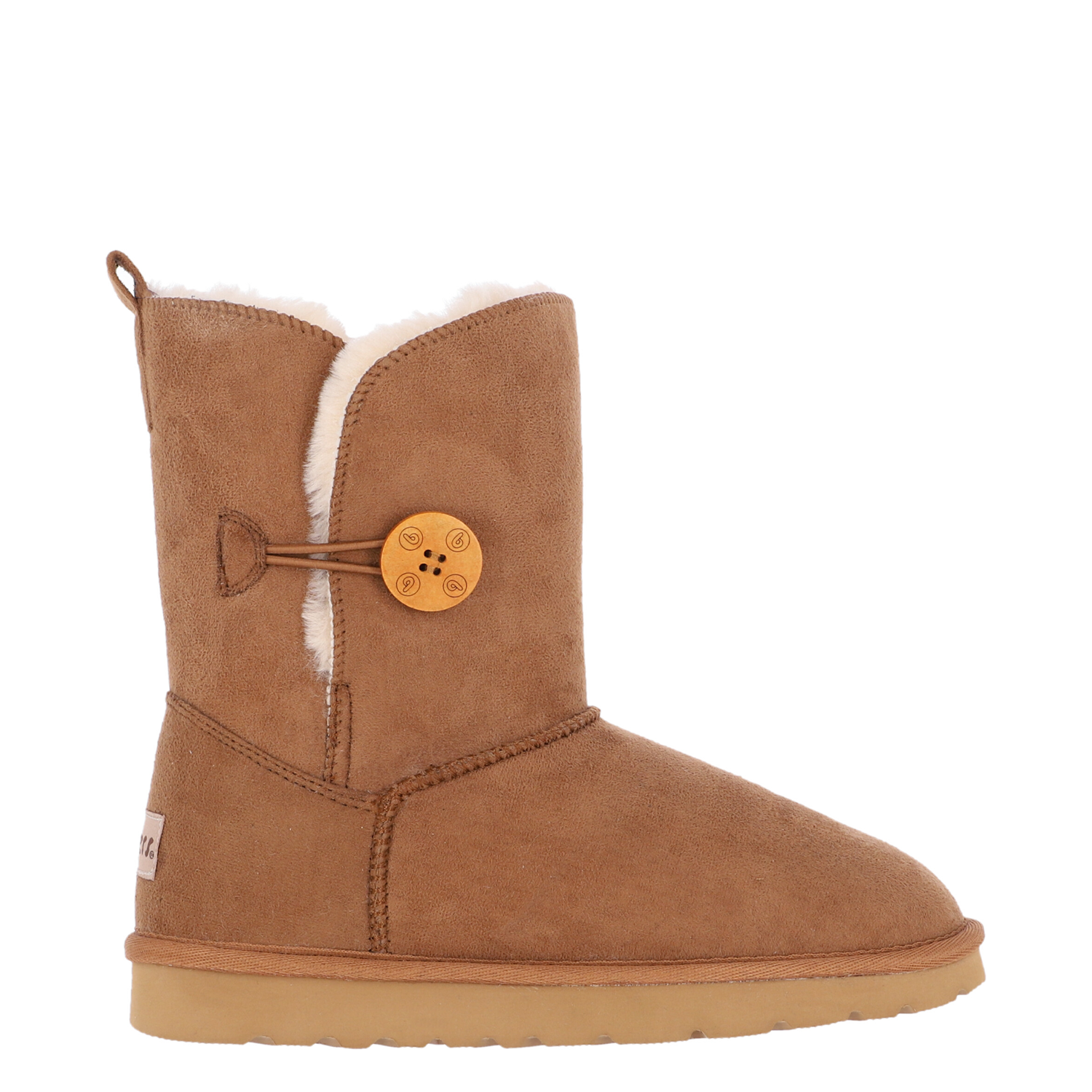 Bota Bamers Blast Button Fiber Mujer Caramel-0