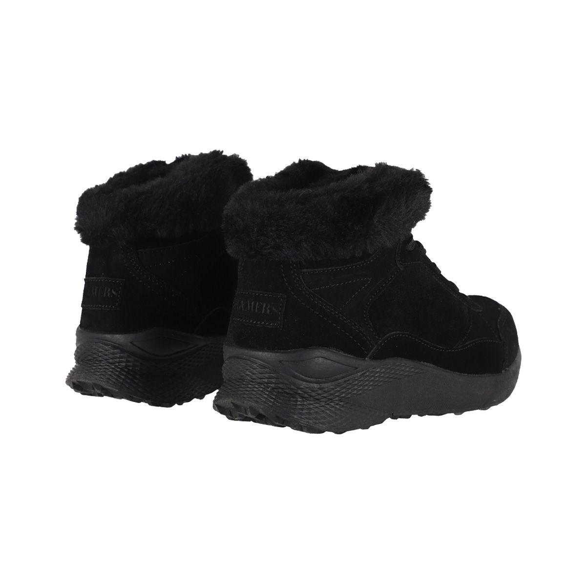 Botin Mujer Bamers Budapest Fur Negro-4