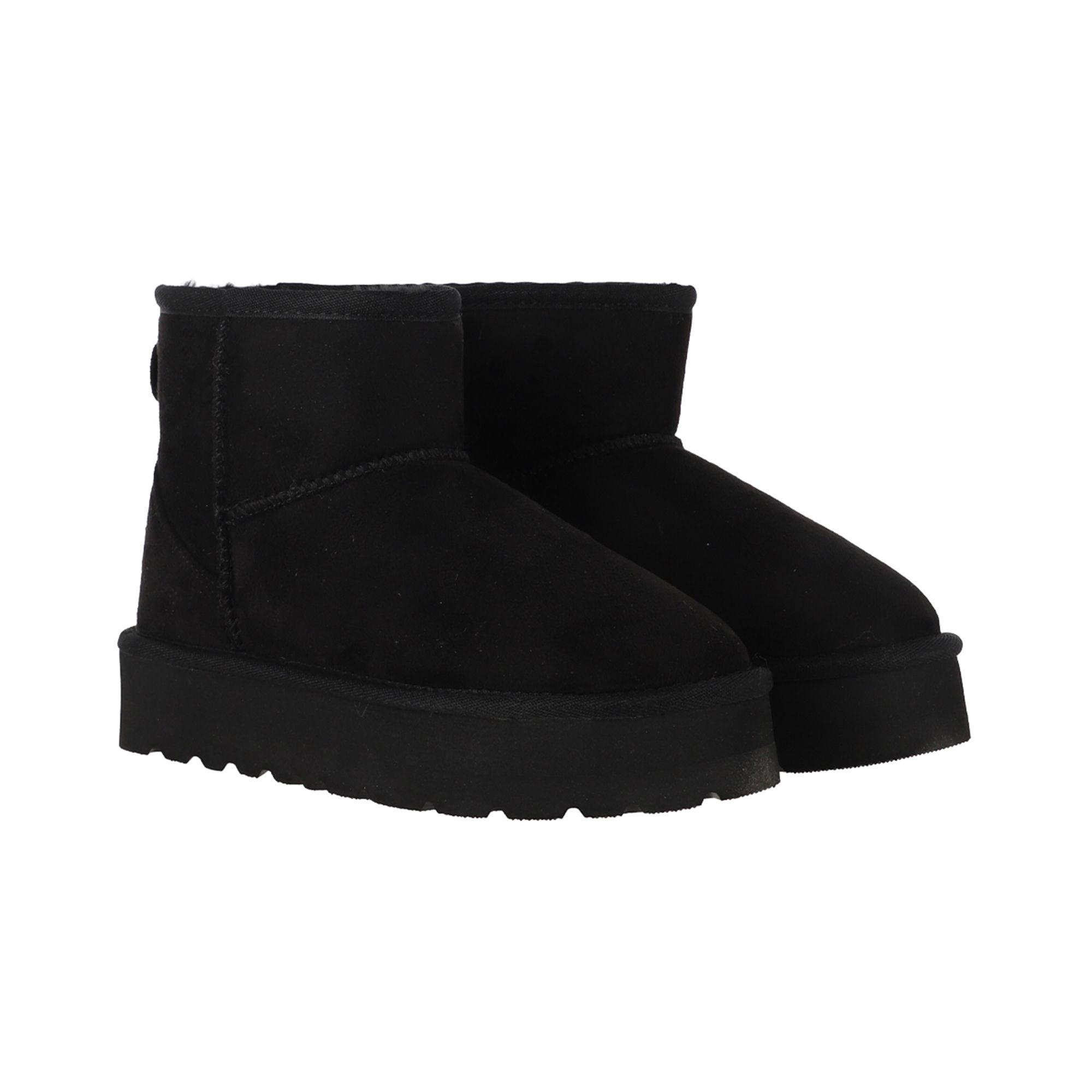 Botas Niña Blast Short Fiber Negra Plataforma Bamers-4