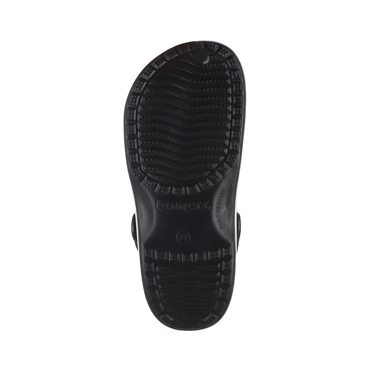 Zuecos Mujer Bamers Refugio Line Negro Print-3