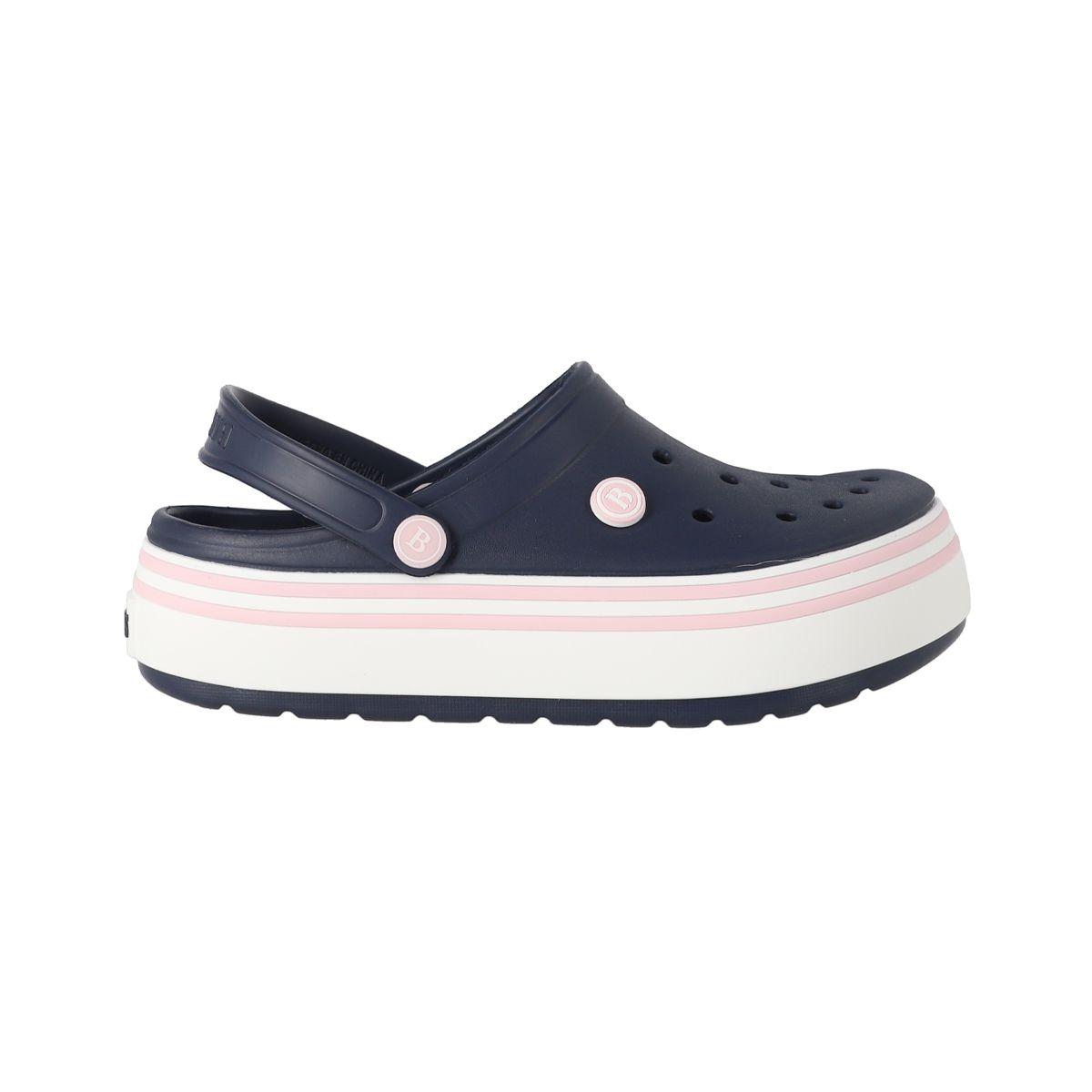Zuecos Plataforma Mujer Bamers Airline High Azul-0