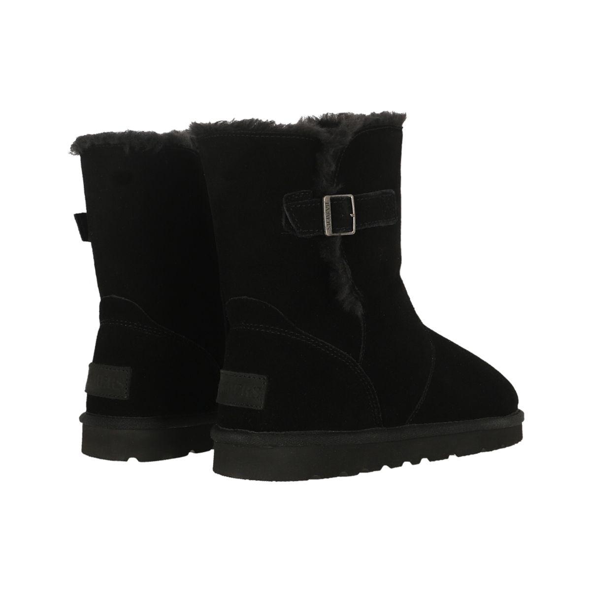 Botas Mujer Bamers Blast Strap Cuero Negro-3