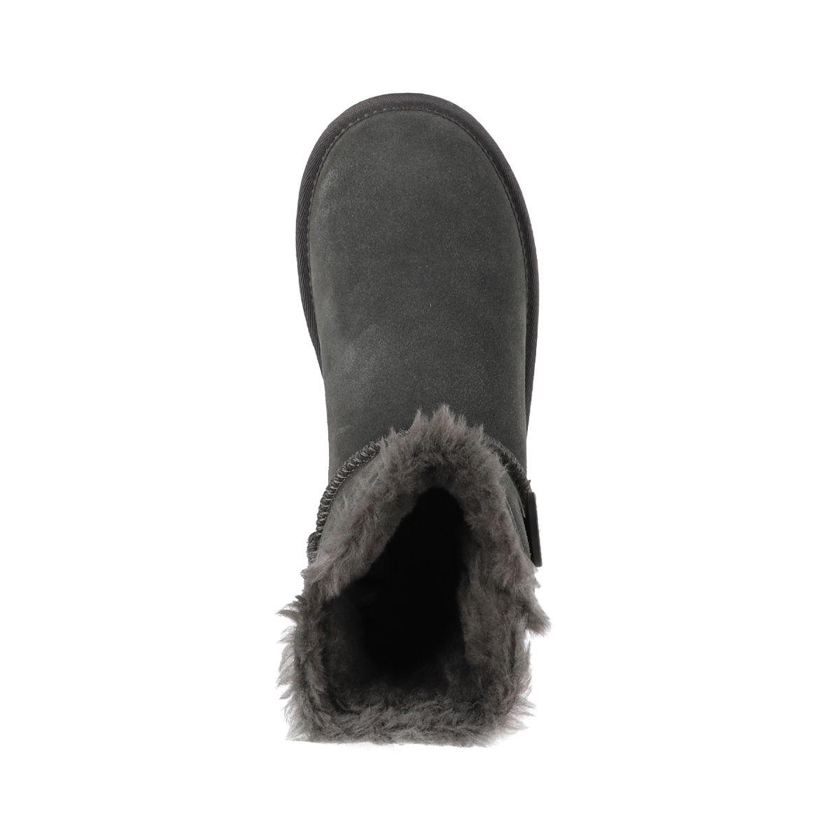 Botas Mujer Cuero Blast Button Short Charcoal Bamers-2