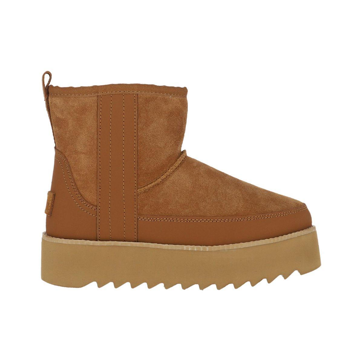 Bota Bamers Platform Mujer Caramel-0