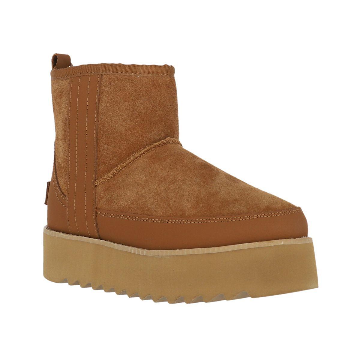Bota Bamers Platform Mujer Caramel-1