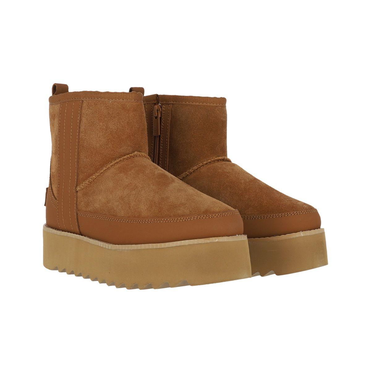 Bota Bamers Platform Mujer Caramel-2