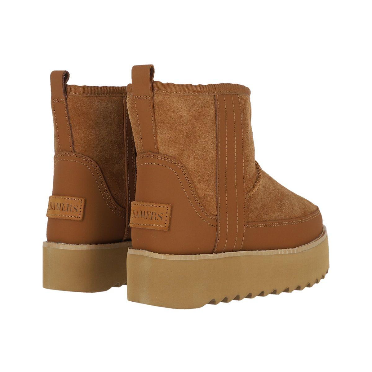 Bota Bamers Platform Mujer Caramel-3