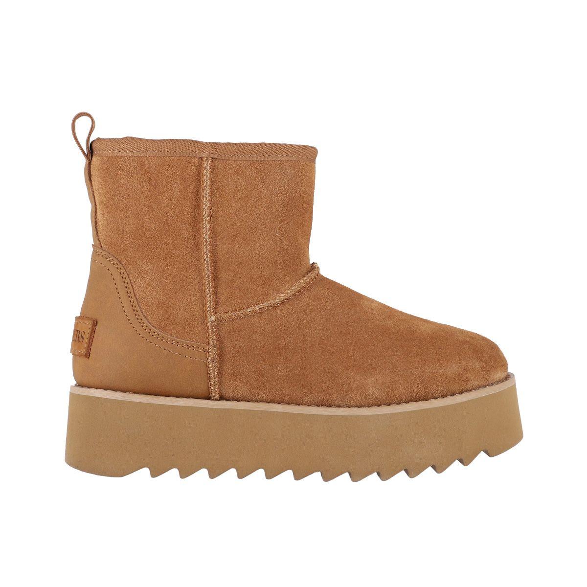 Bota Bamers Platform Mujer Caramel-0