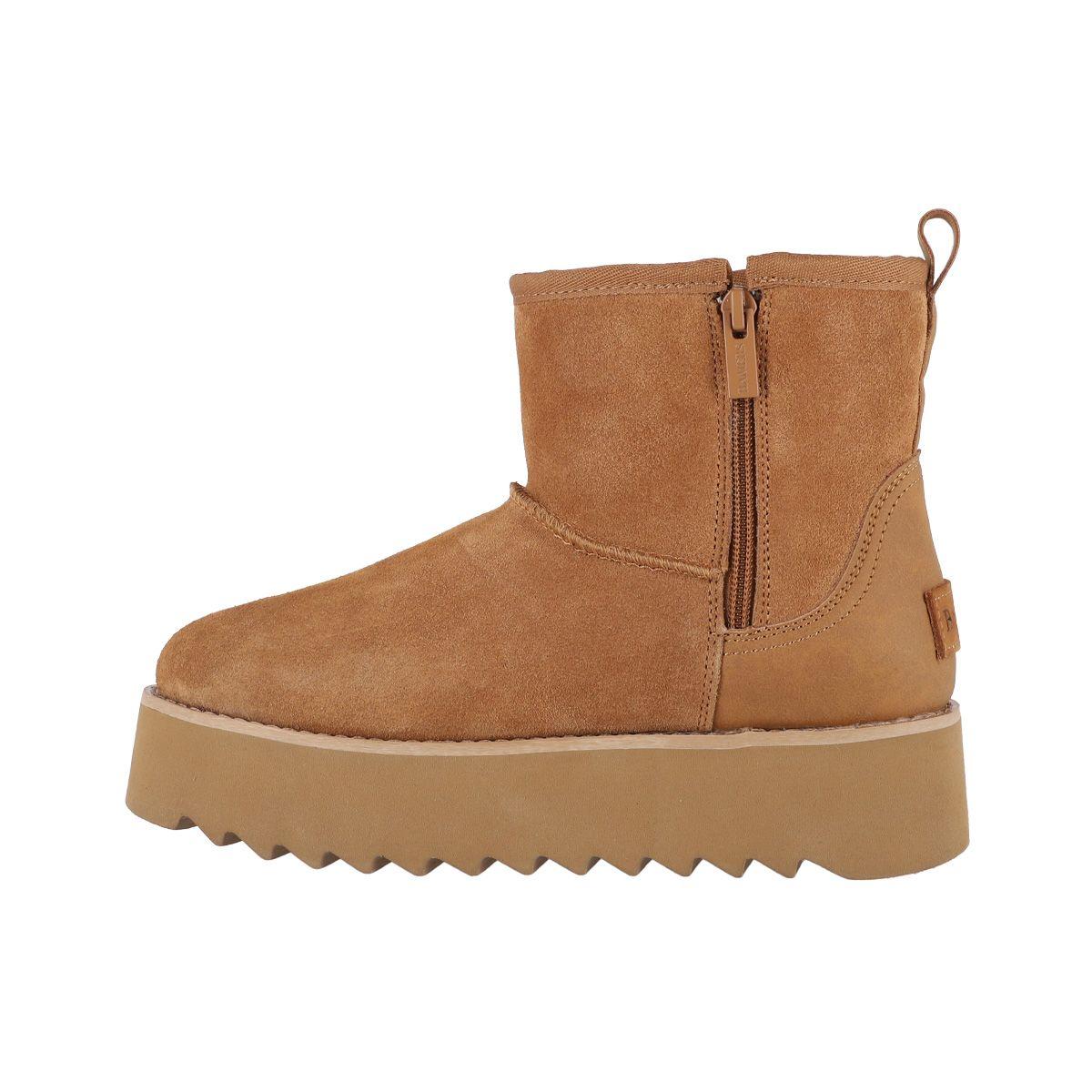 Bota Bamers Platform Mujer Caramel-1