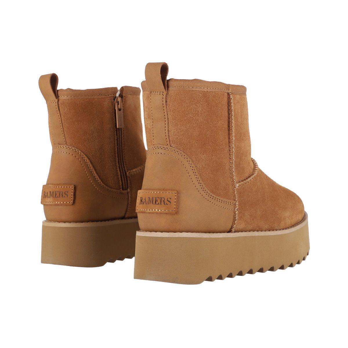 Bota Bamers Platform Mujer Caramel-5