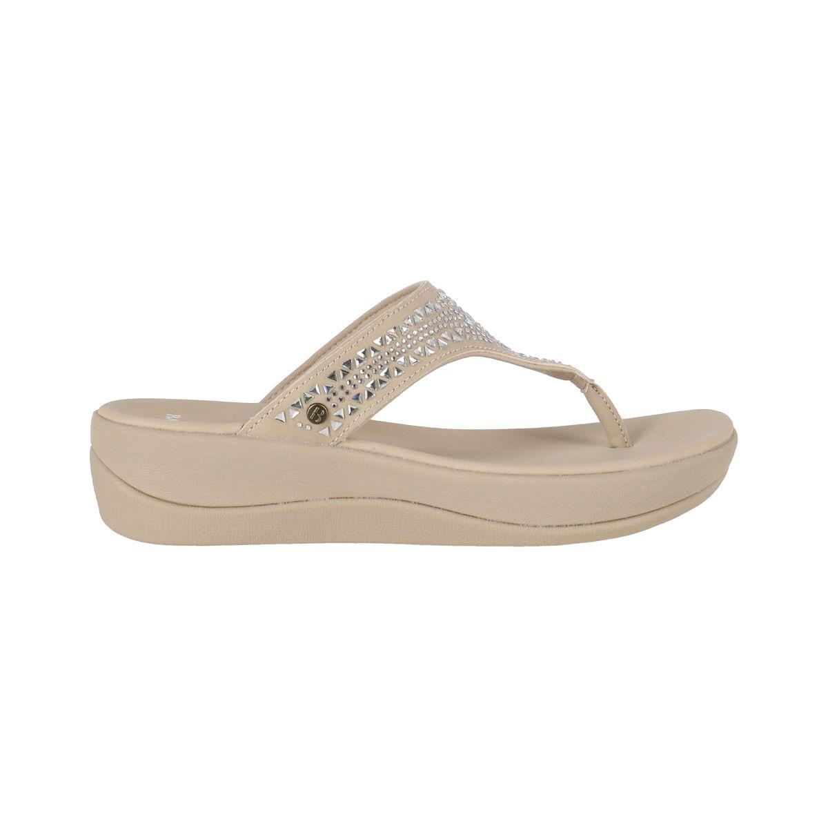 Sandalias Mujer Cruz Bamers Beige-0