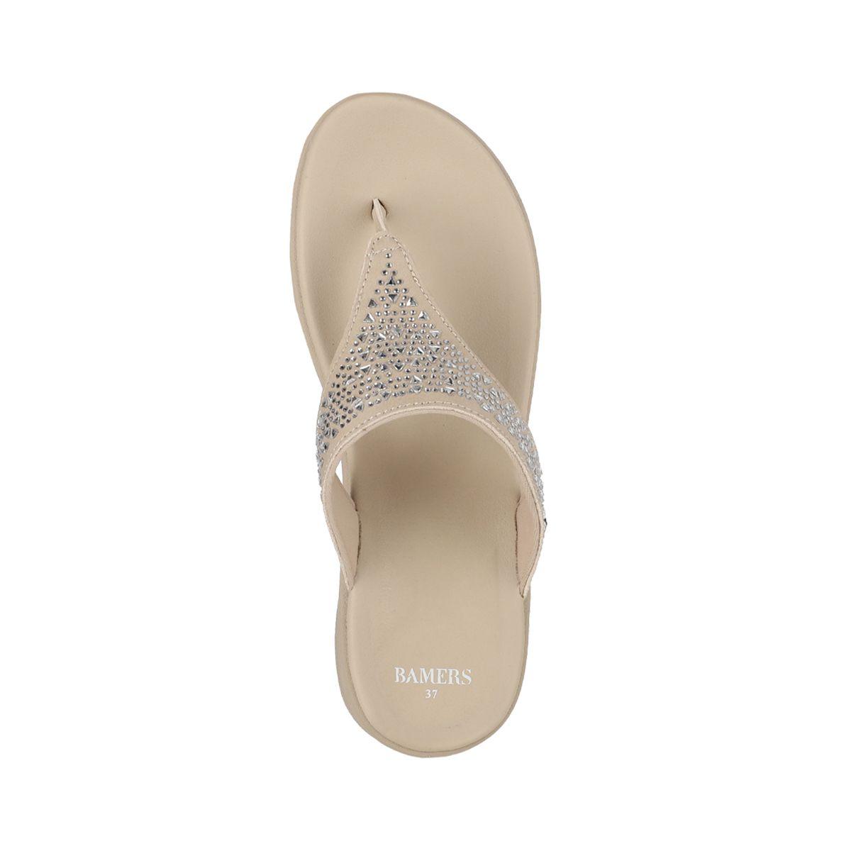 Sandalias Mujer Cruz Bamers Beige-2