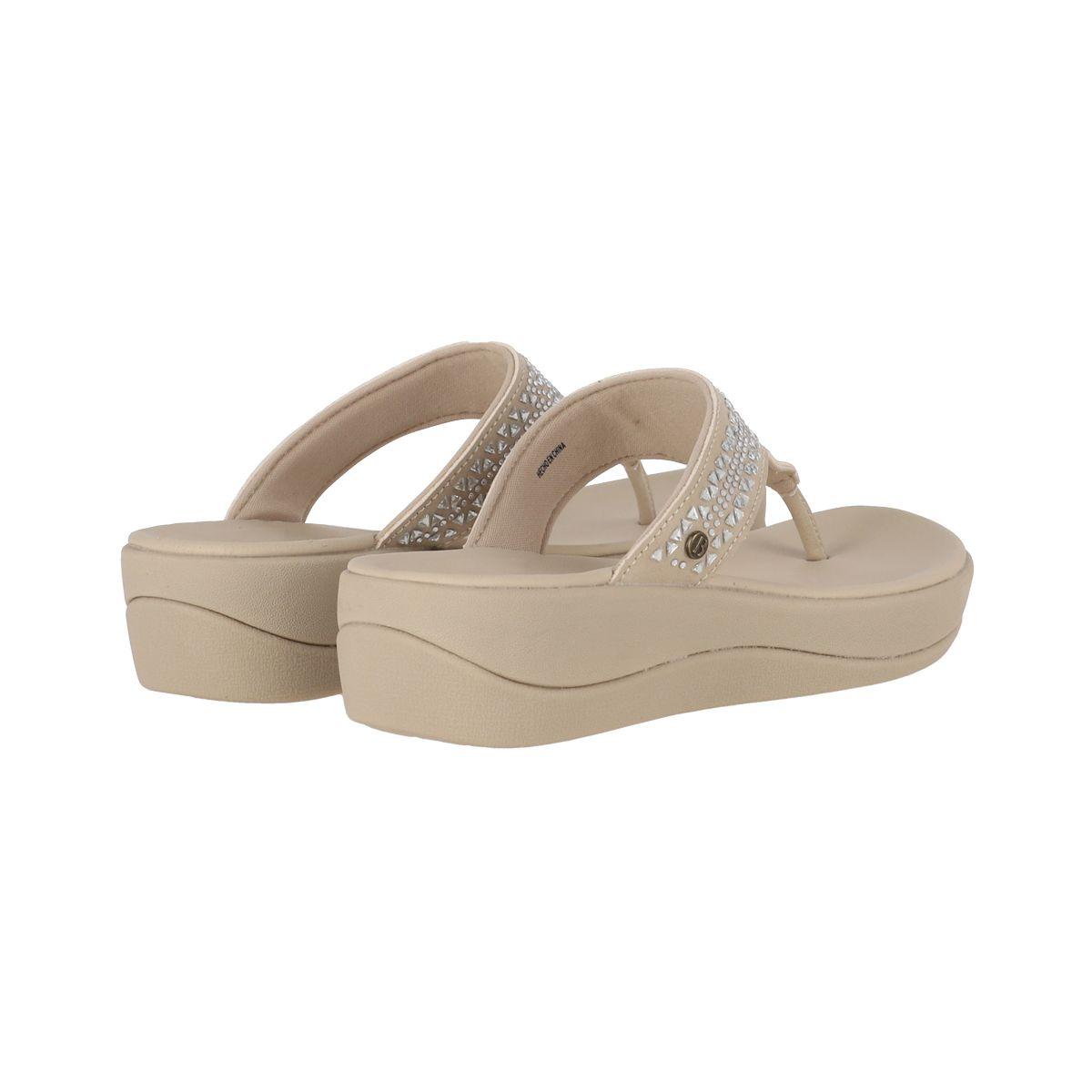 Sandalias Mujer Cruz Bamers Beige-5