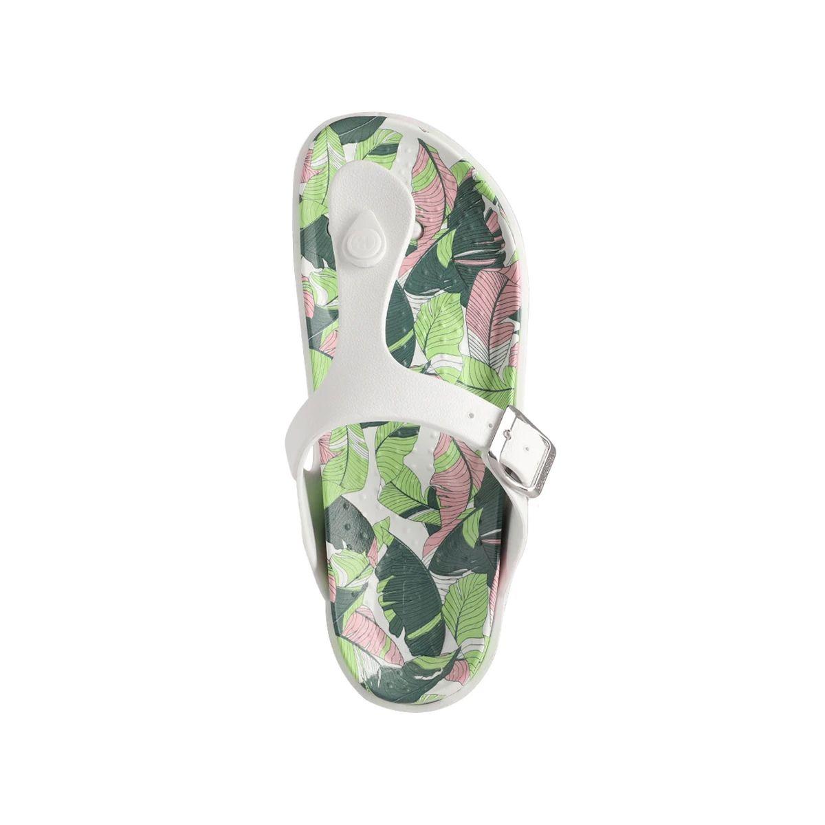 Sandalias Mujer  Bamers New Capri Vegan Blanco Print-2