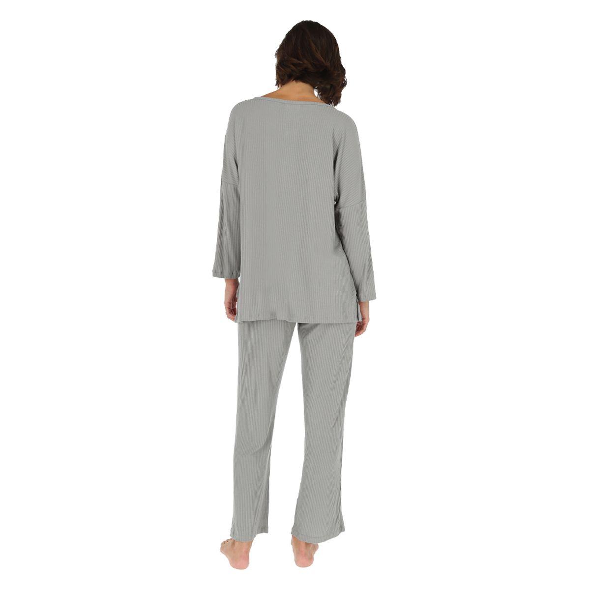 Pijama Bamers Oasis Mujer Gris-2