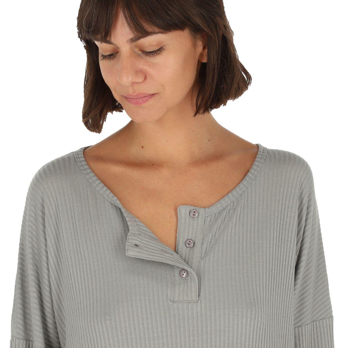 Pijama Bamers Oasis Mujer Gris-3