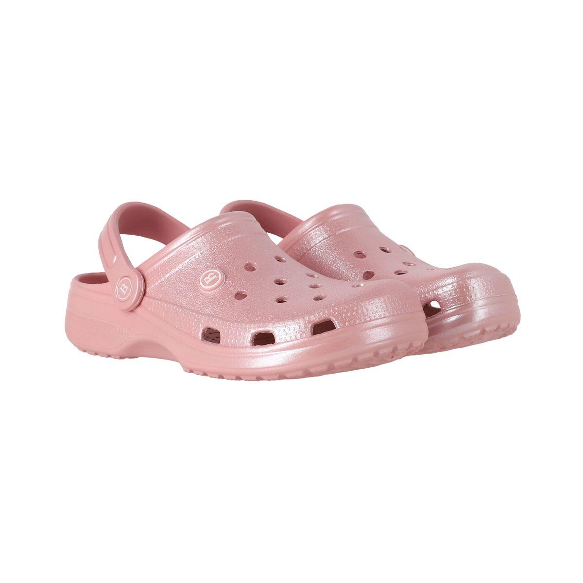 Zuecos Mujer Bamers Air Rosado Metálico-4