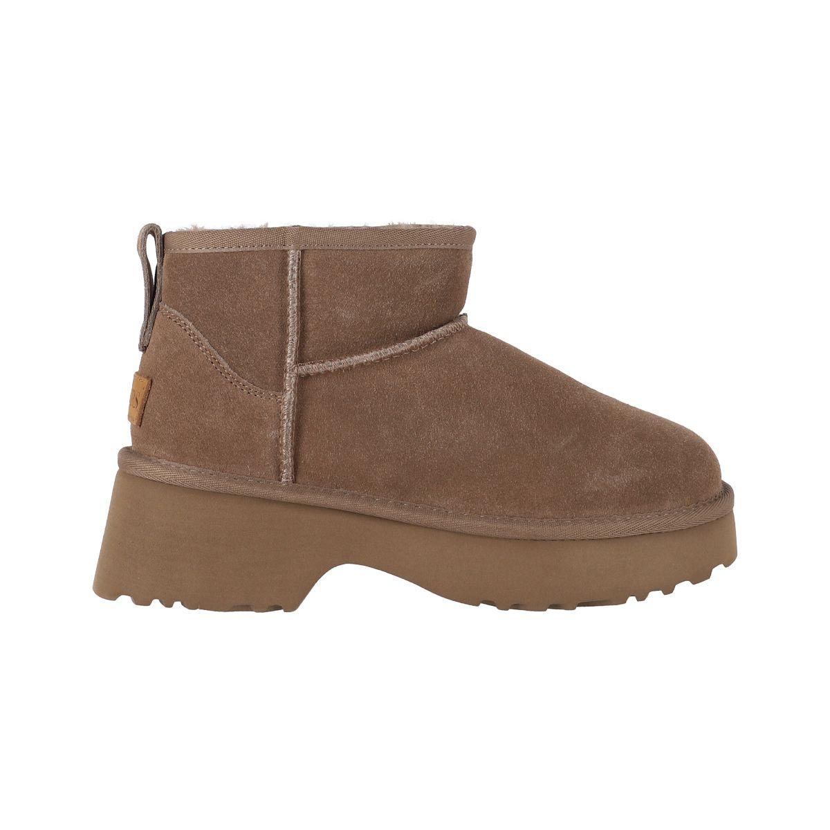 Botas Mujer Cuero Luisiana Café Claro Bamers-0