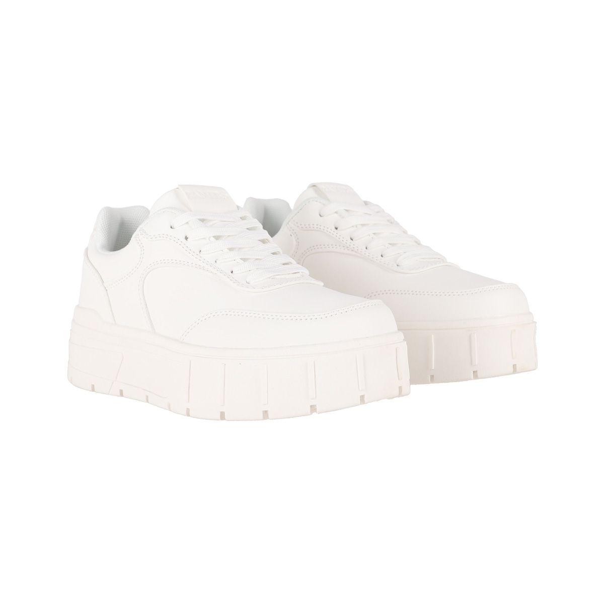 Zapatillas Bamers Mujer Cannes Platform Blancas-2