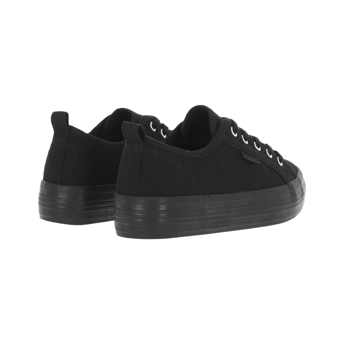 Zapatilla Plataforma II Mujer Bamers New Canvas Negro-3