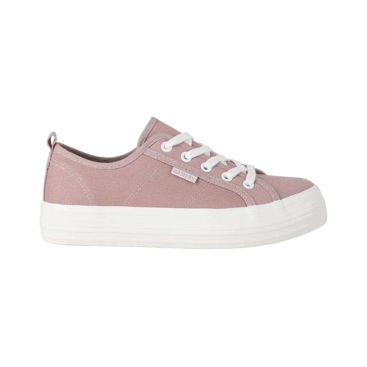 Zapatillas Plataforma Mujer Bamers New Canvas II Rosado-0