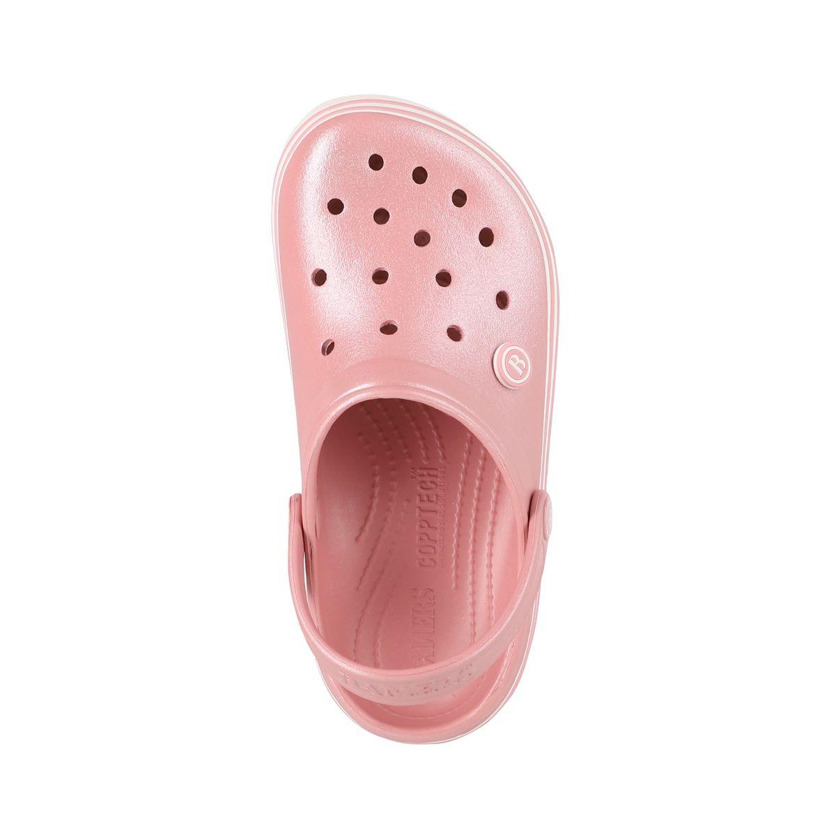 Zuecos Plataforma Niñas Bamers Airline Rosado Metálico-2