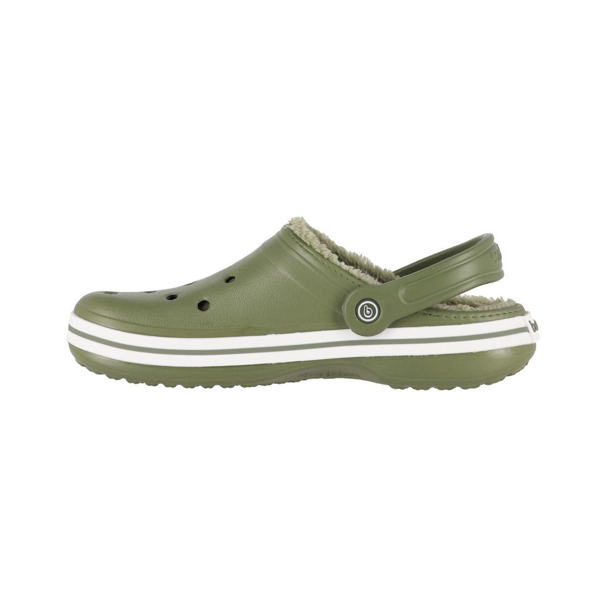 Zuecos Hombre Bamers Refugio Line Verde Oliva-1