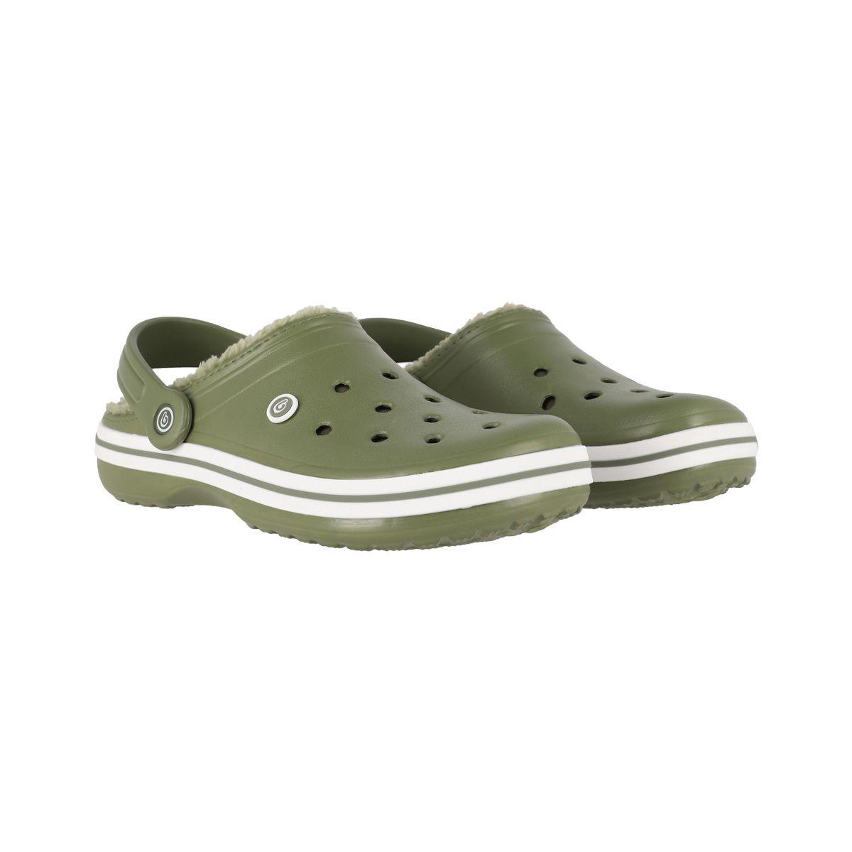 Zuecos Hombre Bamers Refugio Line Verde Oliva-4