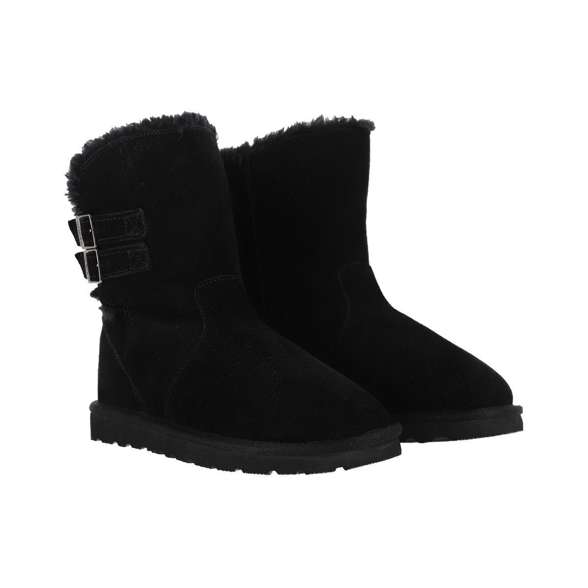 Bota Mujer Bamers Blast Strap Cuero II Negro-4