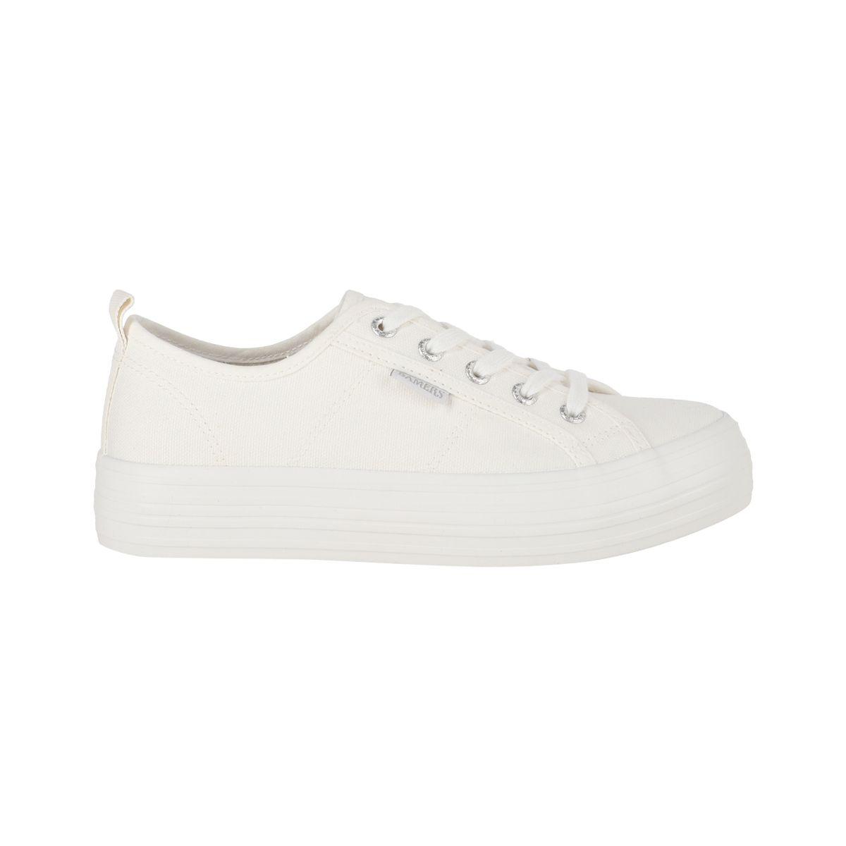 Zapatillas Mujer con Plataforma New Canvas III Bamers Blanco-0