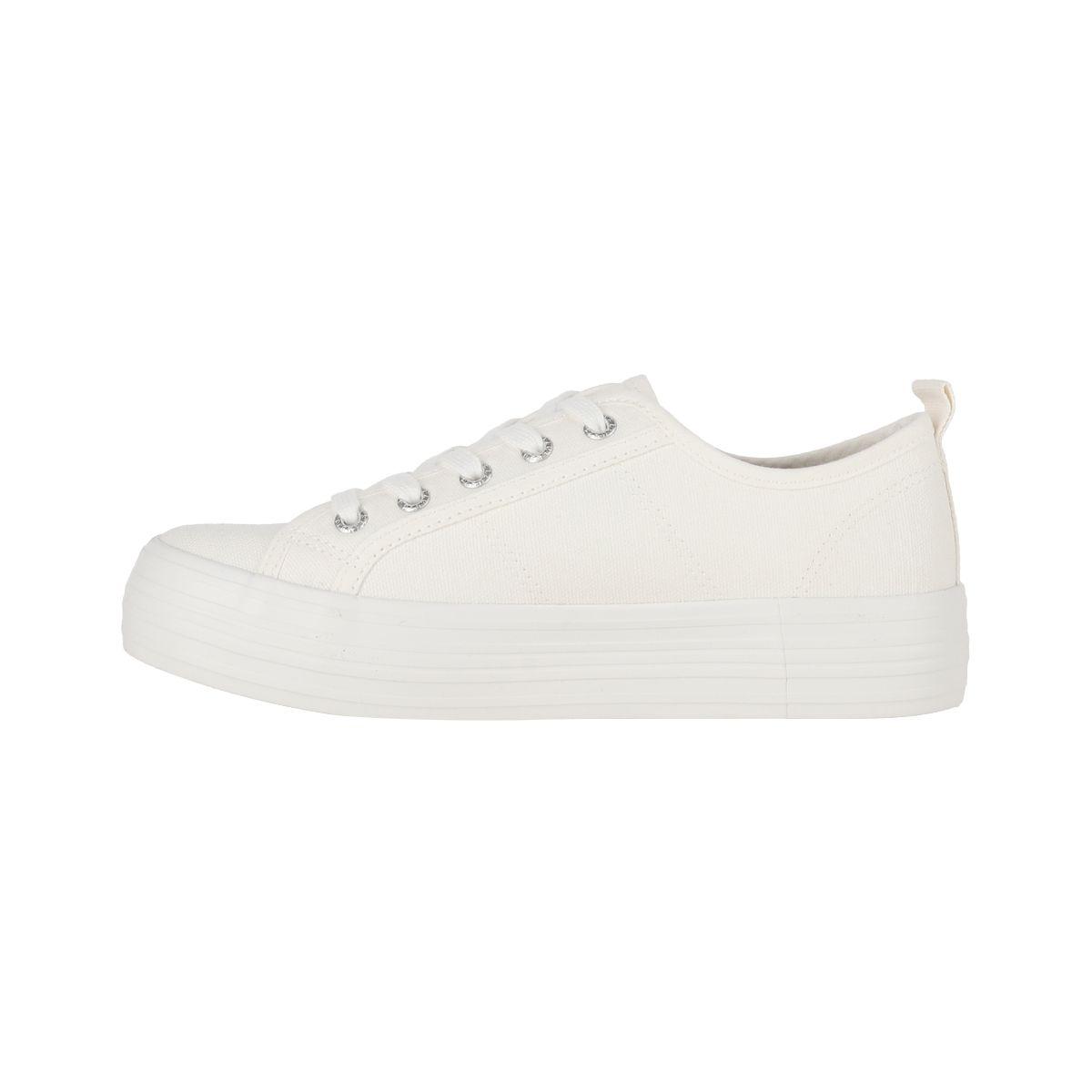 Zapatillas Mujer con Plataforma New Canvas III Bamers Blanco-1