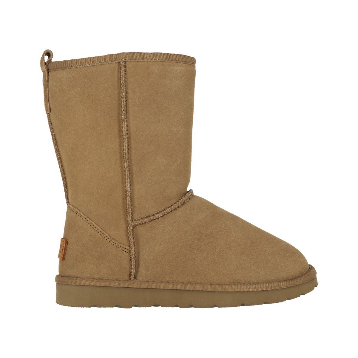 Botas Mujer Beige Bamers Blast Cuero-0