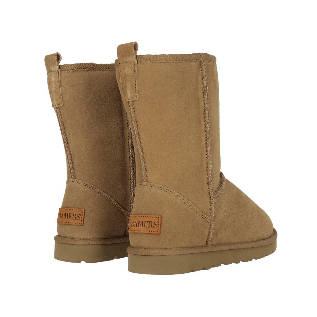 Botas Mujer Beige Bamers Blast Cuero-3