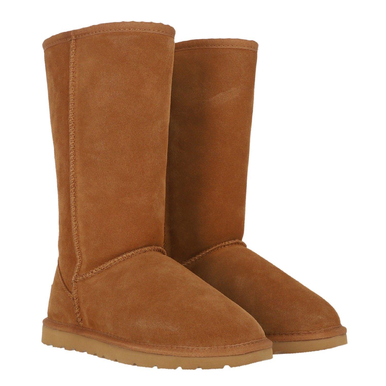 Bota Bamers Blast High Leather Mujer Caramelo-3